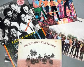 BLOOD, SWEAT & TEARS AND OTHER RECORDS | Includes: Blood, Sweat & Tears; 3 (KC 30090) and self-titled album (KCS 9720), Ian Lloyd & Stories; Traveling Underground (KSBS 2078), Leslie West; The Great Fatsby (BPL1-0954), Average White Band; Soul Searching (SD 18179), Cut The Cake (SD 18140), and Average White Band & Ben E King; Benny and Us (SD 19105)

