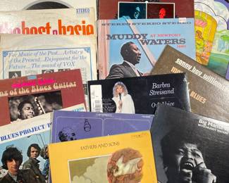 (14PC) MIXED BLUES & R&B VINYL RECORDS | Including; Nina Simone To Love Somebody (LSP 4152), Lightnin' Hopkins Brownie McGhee & Sonny Terry Coffee House Blues (VJ-1138), Muddy Waters at Newport 1960 (CH-9198), Sonny Boy Williamson More Real Folk Blues (LP 1509), Big Mama Thornton with Muddy Waters' Blues Band (F 1032),  The Blues Project / Projections (FTS-3008),  Albert King King of the Blues Guitar (SD 8213) and many more!

