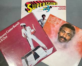 (4PC) JIMMY CASTOR BUNCH & OTHER RECORDS | Includes: The Jimmy Castor Bunch; Supersound (0698) and Let It Out, and Ronnie Laws; Fever (BN-LA628-G)
