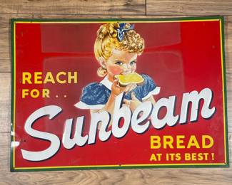 EARLY SUNBEAM ADVERTISING SIGN |  w. 27.5 x h. 19.5 in