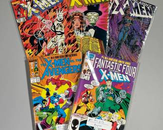 (11PC) THE UNCANNY X-MEN COMIC COLLECTION | Including:
"The Uncanny X-Men" Aug. edition 184
"The Uncanny X-Men" Mar. edition 179
All four parts of "Fantastic Four Versus the X-men"
All four parts of "The X-men vs. The Avengers"
"The Uncanny X-Men Life-Death II" Oct. edition 198 
