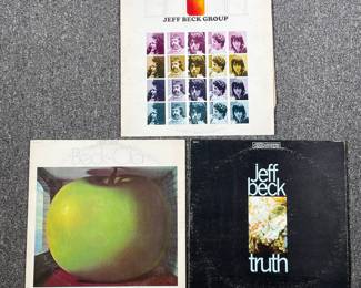 (3PC) JEFF BECK VINYL RECORDS | Including; Truth (PE 26413), Jeff Beck Group (PE 31331), and Beck-Ola (BXN 26478)
