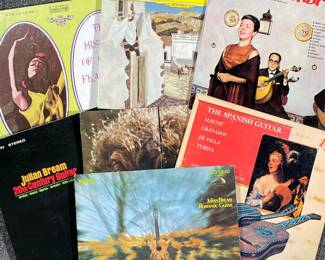 (7PC) FLAMENCO & SPANISH GUITAR VINYL RECORDS | Including; The History of Cante Flamenco box set (S-4360),  Julian Bream Romantic Guitar ( LSC-3156), The Spanish Guitar Konrad Ragossnig (TV-S 34494), Fernanda Maria (ALD 518), and more!


