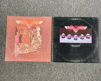(2PC) AEROSMITH VINYL RECORDS | Including; Rocks (JC 34165) and Toys in the Attic (PC 33479)