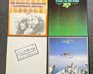 (4PC) YES, GENESIS & OTHER VINYL RECORDS | Including; Yes Close to The Edge (SD 7244),  Yesshows (SD 2-510), Genesis Three Sides Live (SD 2-2000), and The Fantastic Creedence Clearwater Revival (4M034-63115)
