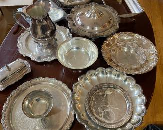Silver plated items 