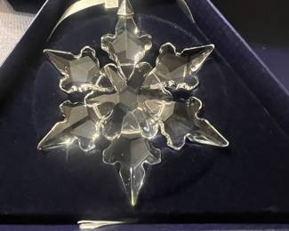 Swarovski annual ornaments from 1991 - 2022.  