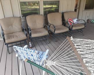 Matching Patio Spring Rocking Chairs