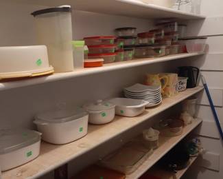 Dishware, Corning Ware, Pyrex Cookware, Serving Trays and storage containers