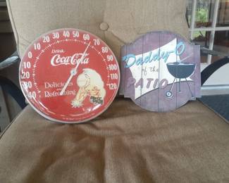 Coca Cola Thermometer & Wall Sign