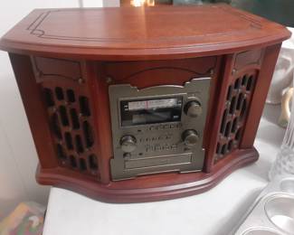 Radio, Record, CD, Cassette Tape Player