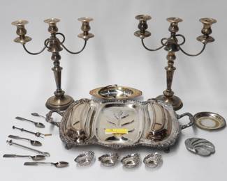 9 Silverplate grouping