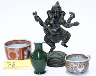 78 4pc Chinese & Japanese porcelain lot