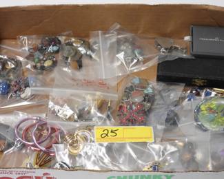 25 Costume jewelry grouping