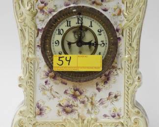 54 Ansonia porcelain clock