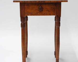1018 C1840 New England Birdseye Maple Work Table