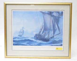 49 William Gilkerson Sloop "Providence" print 84/200