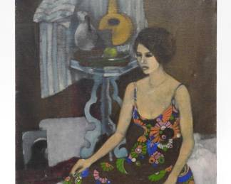 2 Lovely woman painting C.1930