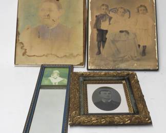 66 4pc. photo and portrait grouping