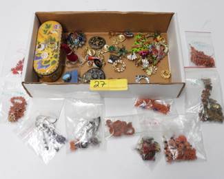 27 Costume jewelry grouping