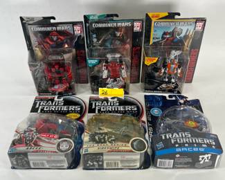 26 6PC Hasbro Transformers MOSC Group