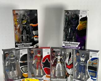 24 6PC Hasbro Power Rangers MISB Figure Group
