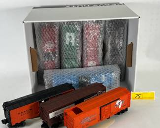 75 12PC Lionel Assorted Box Car Train Group