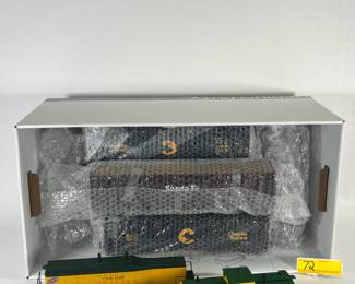 72 9PC MTH Assorted Freight Car Train Group