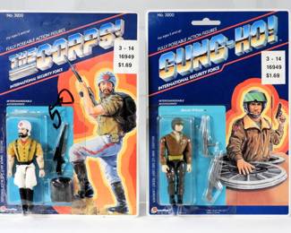 1003 2PC 1986-88 Lanard Toys Gung Ho! The Corps MOSC