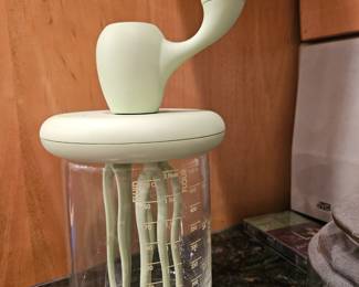 Marta Sansoni postmodern design 'Folpo' hand mixer for Alessi 1990's