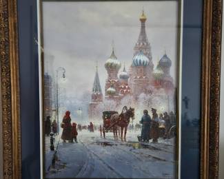 G.Harvey - The Cathedral of St. Basil - Red Square - Signed/Numbered/Framed
