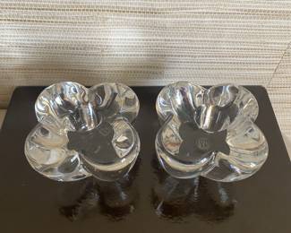 Baccarat candleholders
