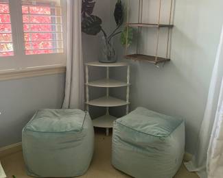 Poufs & shelves