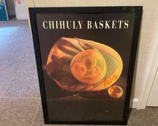 Signed Chihuly poster