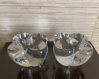Baccarat candleholders