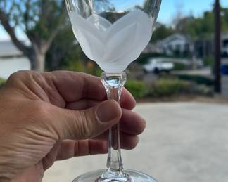 Lots of J.G. Durand French Cristal glasses, plates and bowls - $5.00 each.  What????!