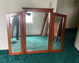 3 way folding mirror.  A total steal for $20.00!