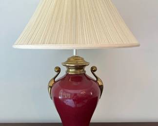 Burgundy Red Lamp