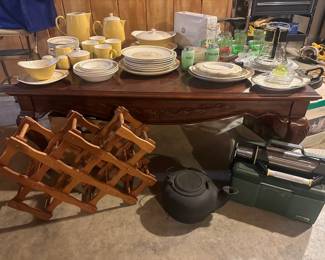 Antique Dishes and Cast Iron