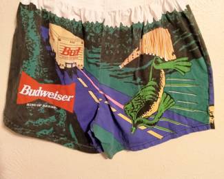 Vintage Budweiser frog boxer shorts