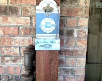 Chevrolet wall bottle opener