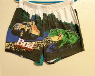 Vintage Budweiser frog boxer shorts