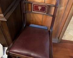 Empire Style Turned and Carved Mahogany 