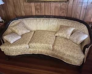Mid Century French Louis XV Provincial style sofa