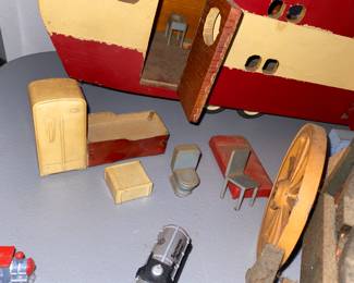 Wood Miniature Camper Furniture