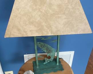 Metal Fish Lamp