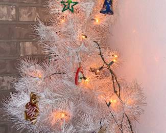 White Miniature Christmas Tree