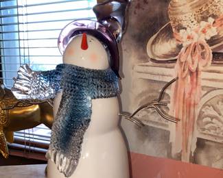 Glass Snowman