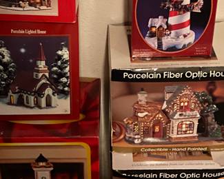 Fiber Optic Porcelain Houses