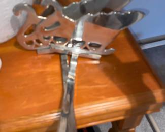Silver Sleigh Stocking Hooks